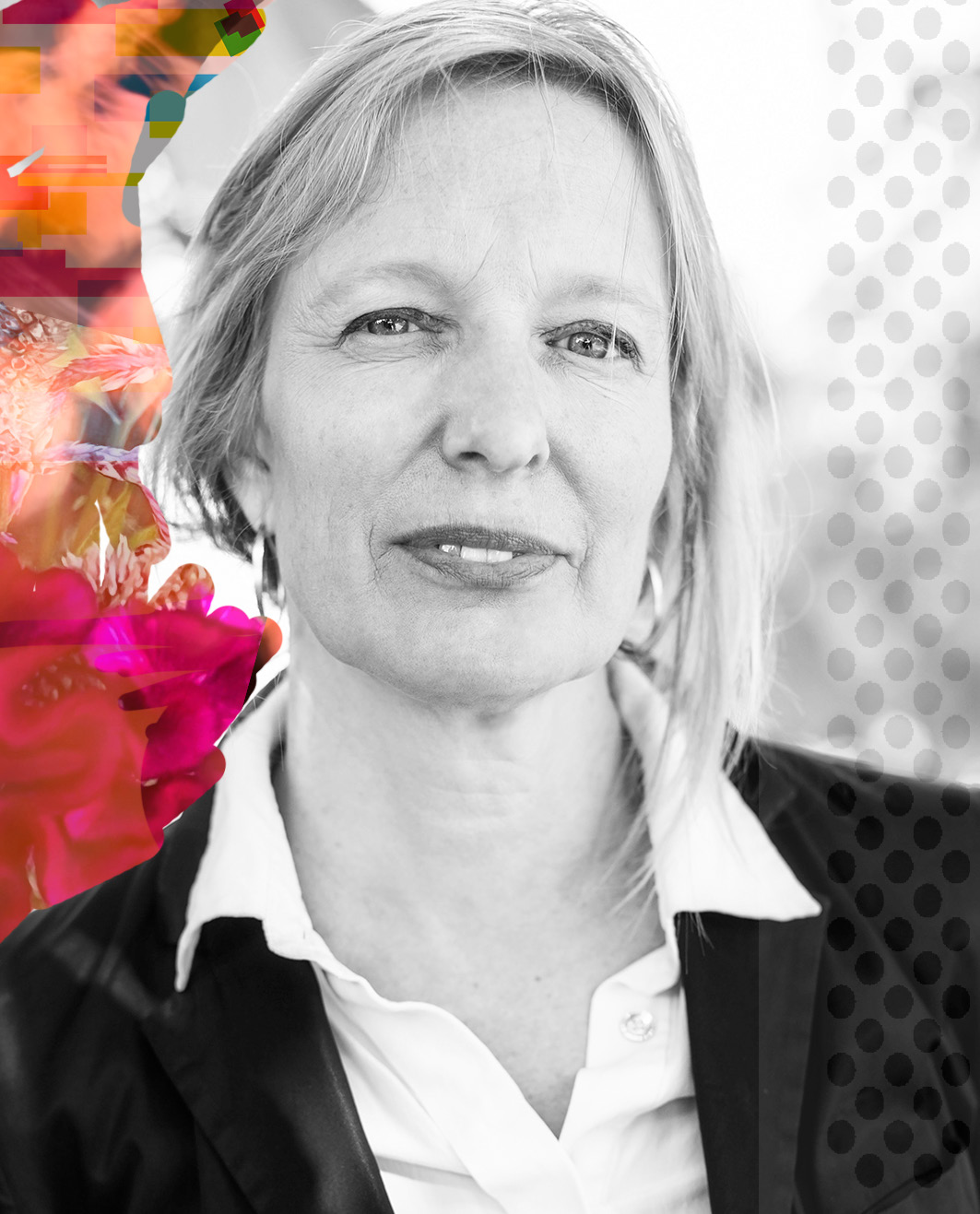 Porträtt av Karin Gandini, kreativ ledare och facilitator för Idélabb